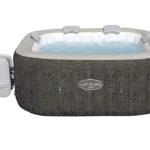SaluSpa Cabo, 4 HydroJet Massage System, Inflatable Hot Tub, Wifi Pump & Padded Pillows, Square Shape, 4-6 Person