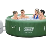 Coleman SaluSpa Inflatable Hot Tub Spa | Portable Hot Tub with Heated Water System and 140 Bubble Jets | Fits Up to 4 People