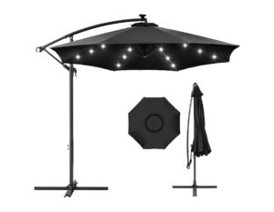 Solar LED Offset Gazebo