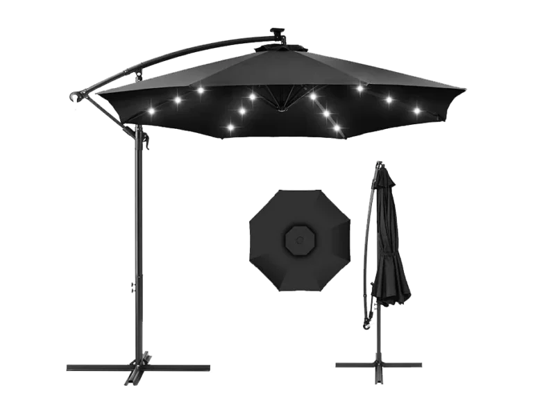 Solar LED Offset Gazebo