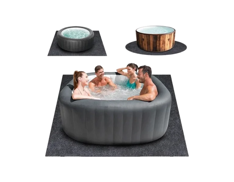 100 * 100 Inch Hot Tub Mat, Extra Large Inflatable Hot Tub Pad