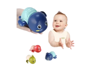 TOHIBEE Bath Toys, 3 Pack Cute Swimming Turtle Bath Toys for Toddlers 1-3