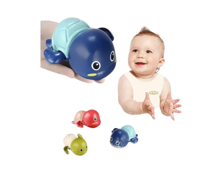 TOHIBEE Bath Toys, 3 Pack Cute Swimming Turtle Bath Toys for Toddlers 1-3
