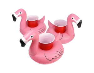 GoFloats Inflatable Pool and Hot Tub Drink Holders (3 Pack) (Choose - Unicorn, Flamingo, Palm Tree and More)