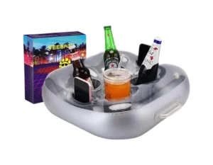 Floating Drink Holder for Hot Tub Large Capacity Drink Float with 6 Storage Holes