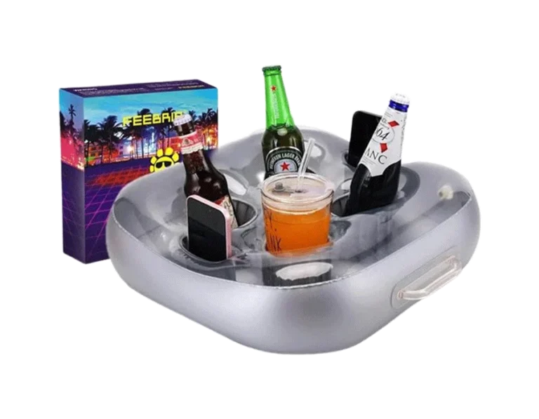 Floating Drink Holder for Hot Tub Large Capacity Drink Float with 6 Storage Holes
