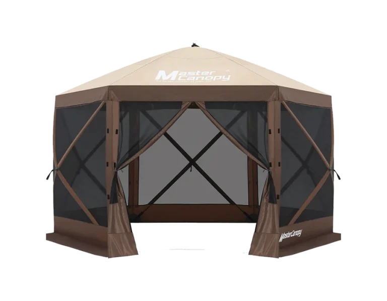 MASTERCANOPY 10x10FT Pop Up Gazebo Screen Tent - Instant Screen House with Netting